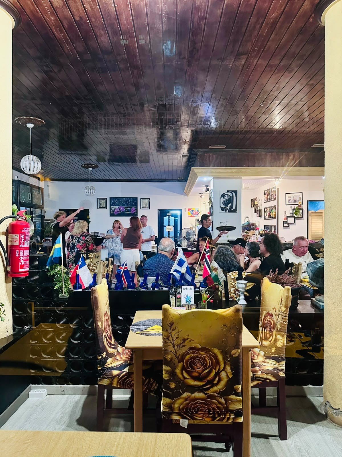 The dining room